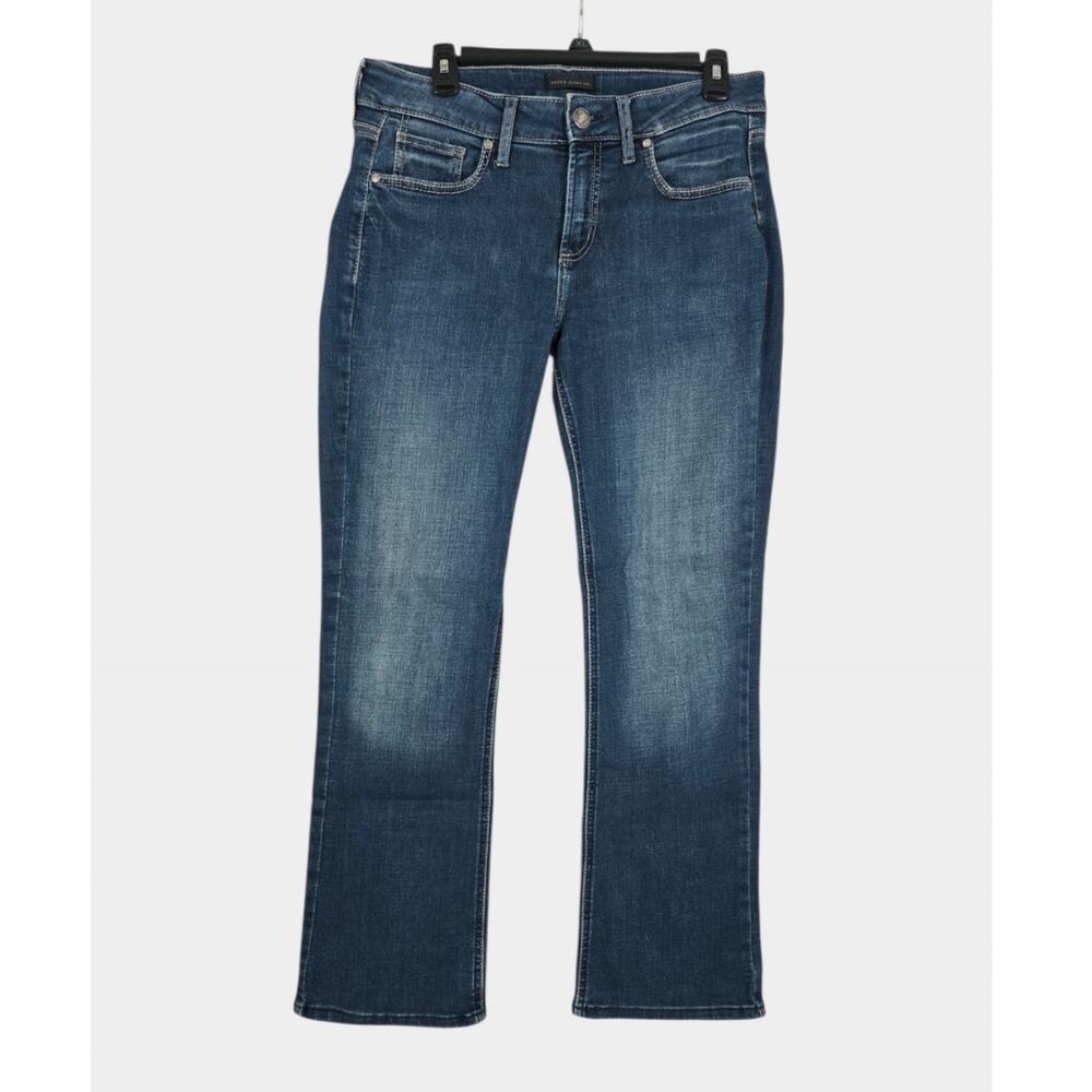 Silver Jeans Women's Tag 30x31 Act 32x30 Suki Slim Boot Dark Wash Mid-Rise